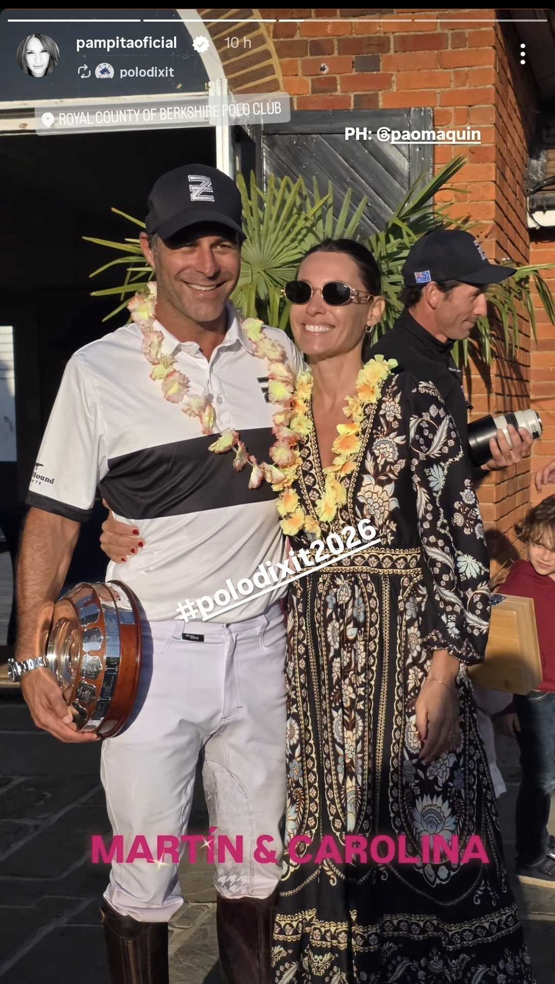 Pampita con Martín Pepa. (Foto: Instagram/pampitaoficial)