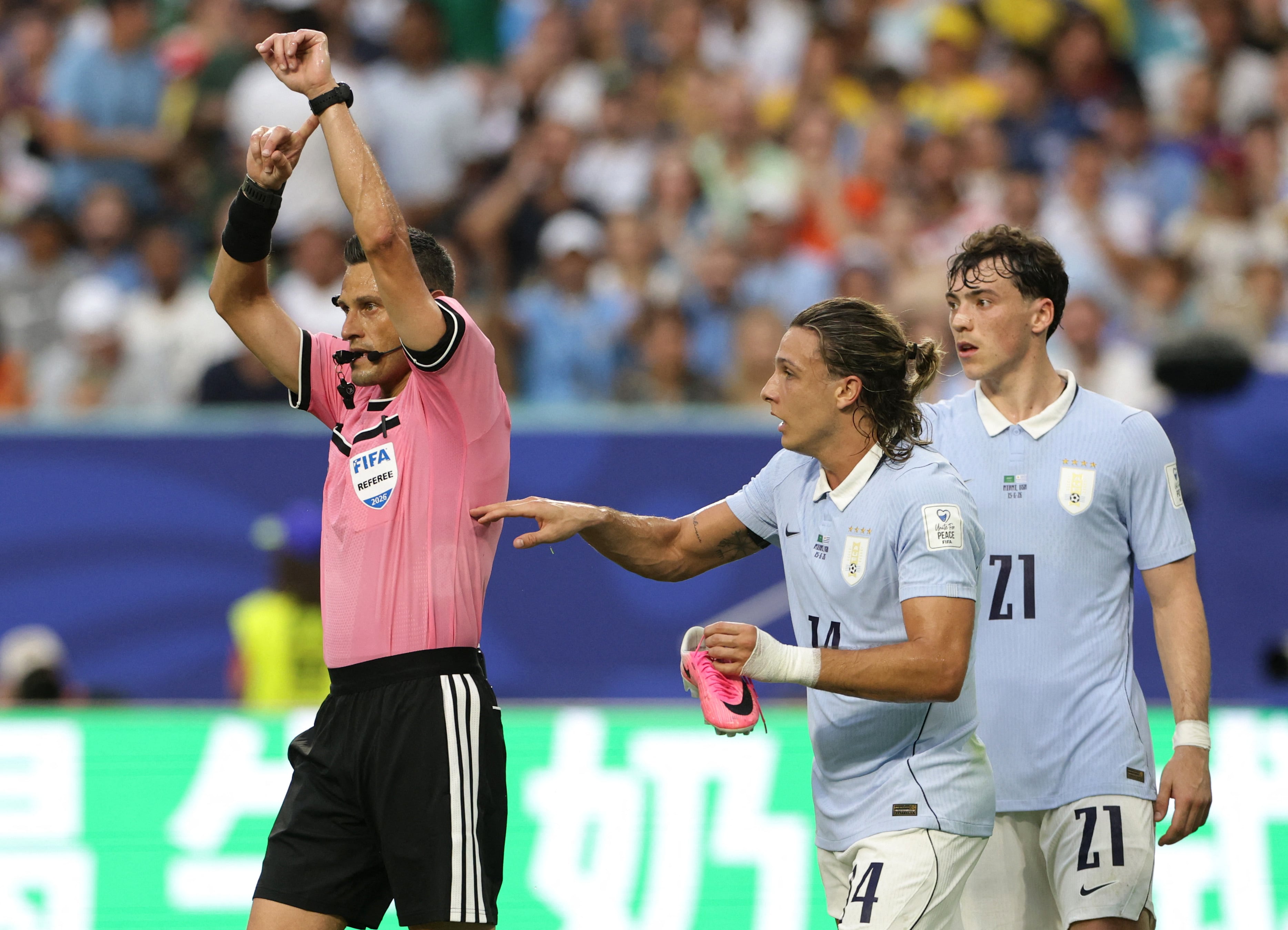 Arabia Saudita vs Uruguay por la fase de grupos del Mundial 2026 del 2026.
