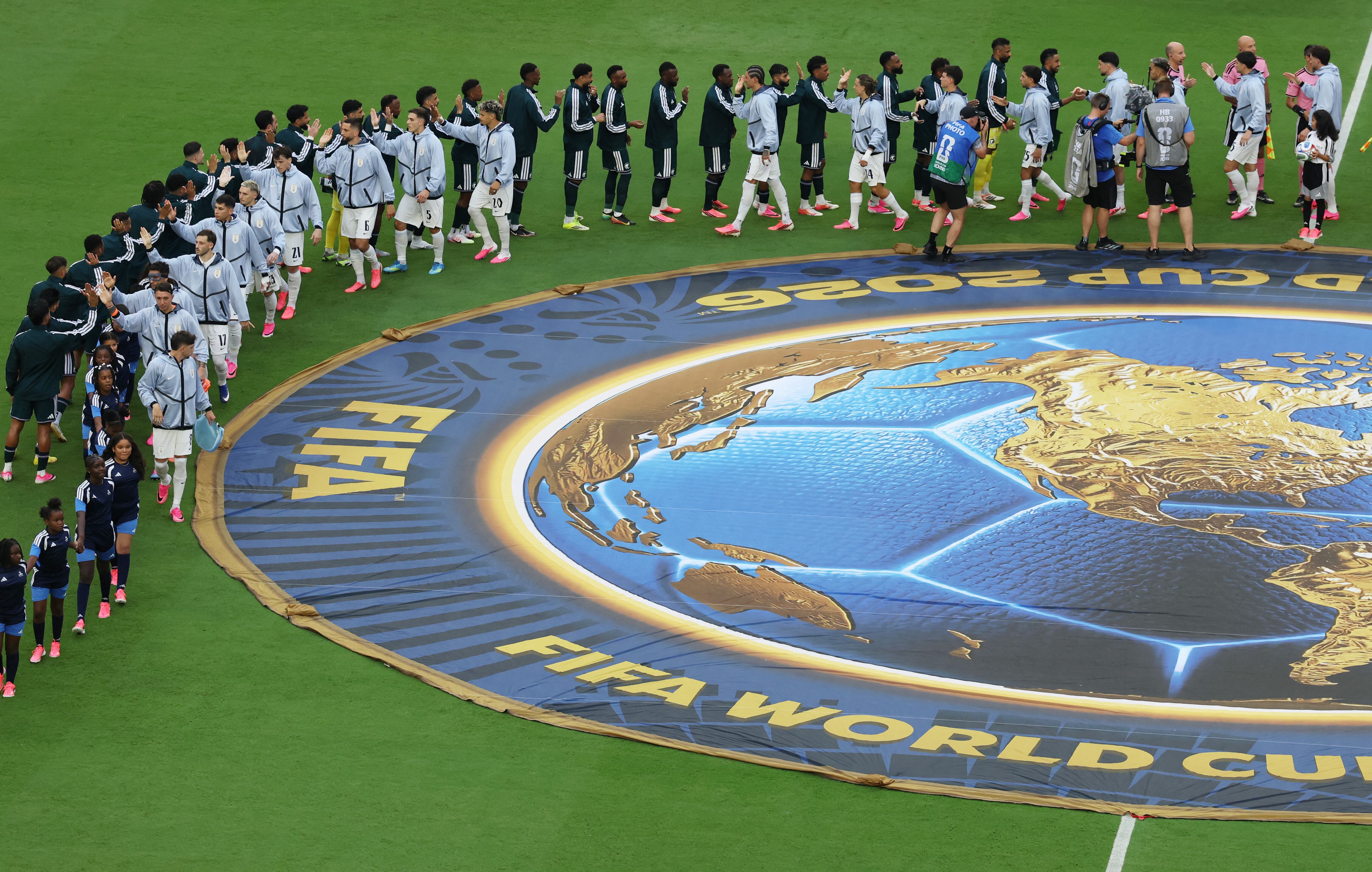 Arabia Saudita vs Uruguay por la fase de grupos del Mundial 2026 del 2026.