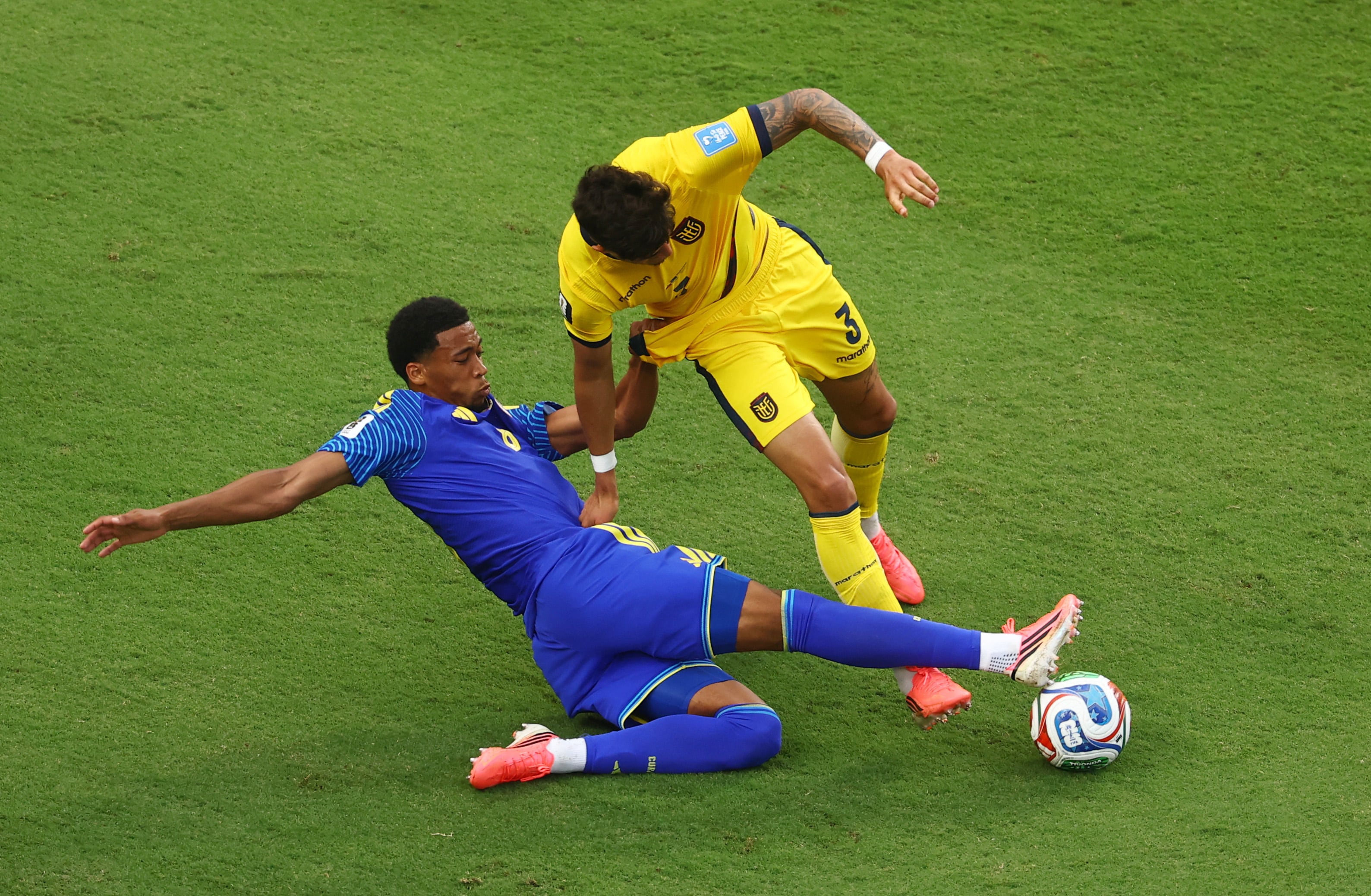 Ecuador vs Curazao por la fase de grupos del Mundial 2026 del 2026.