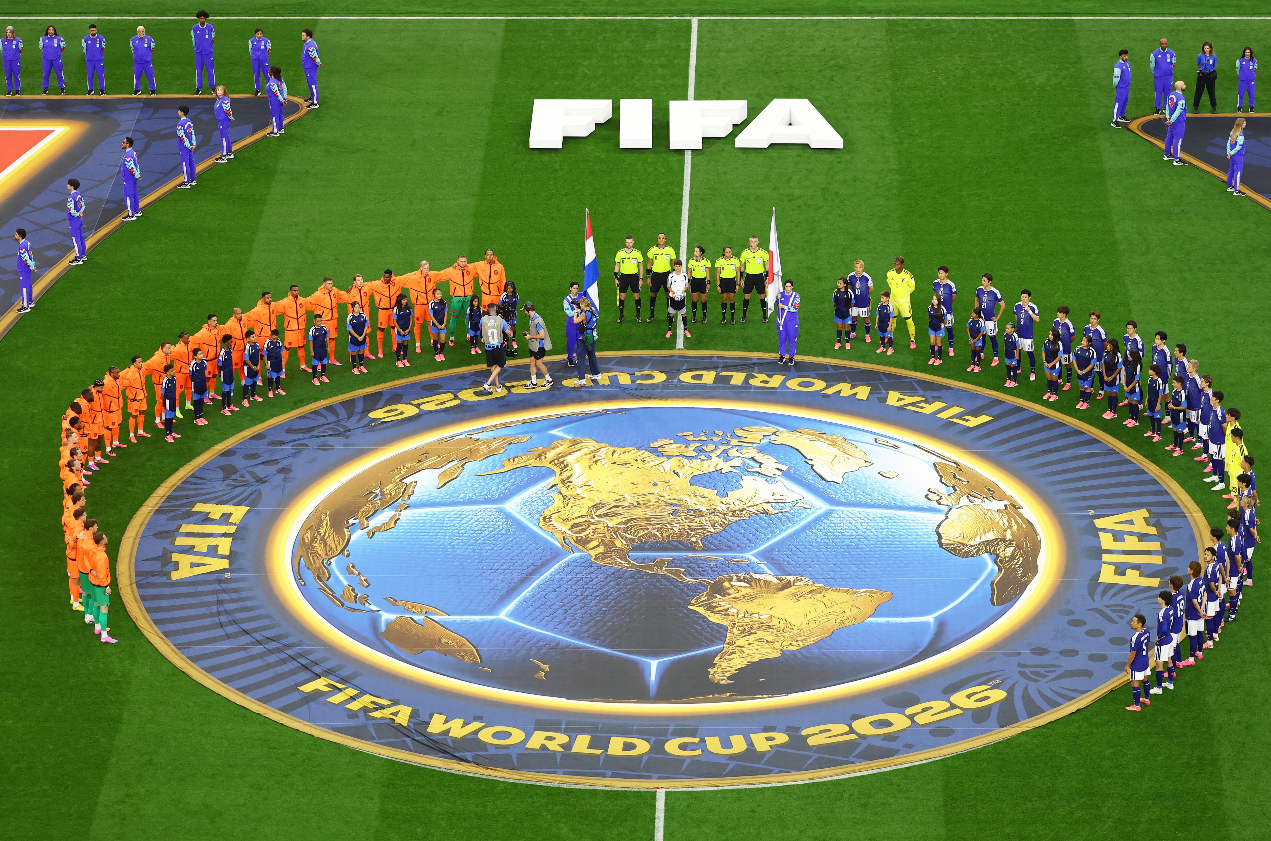 Países Bajos vs Japón por la fase de grupos del Mundial 2026 del 2026.