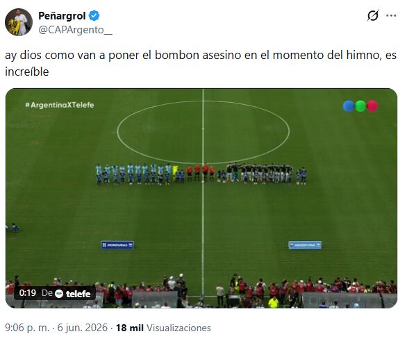 Los mejores memes y reacciones al primer tiempo de la Selección argentina vs. Honduras. (Foto: X -CAPArgento_)
