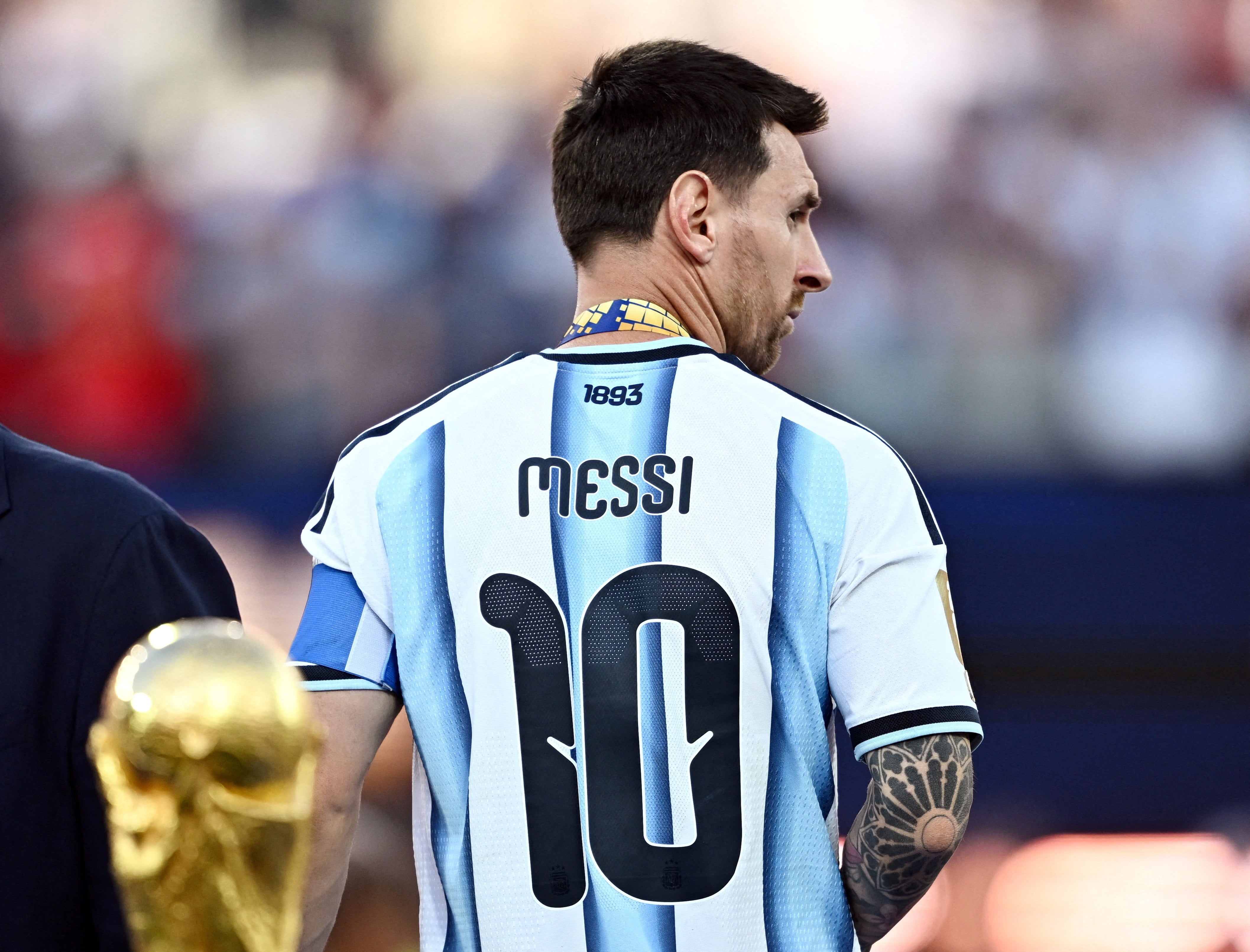 Lionel Messi en la final del Mundial. REUTERS/Dylan Martinez