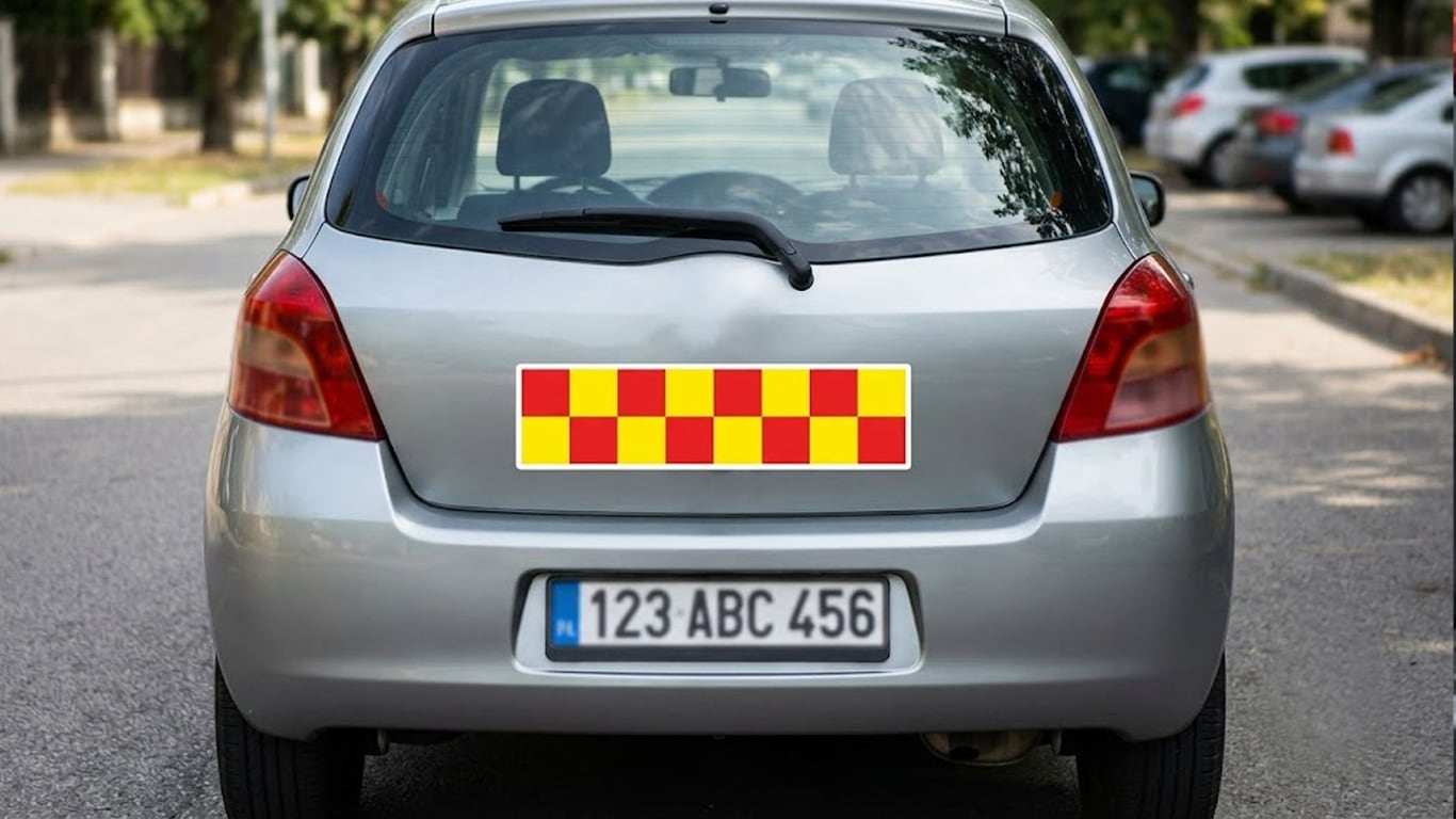 Las personas con problemas auditivos o hipoacusia deben usar esta calcomanía en el auto. (Imagen ilustrativa generada con IA)