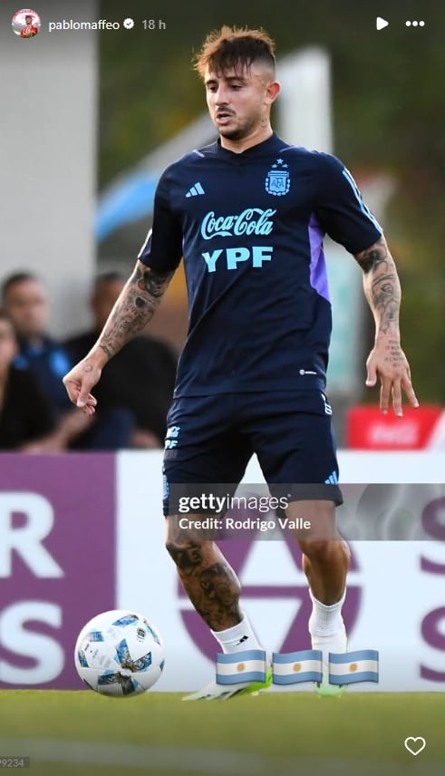El posteo del lateral derecho que ahora juega en el Olympiacos de Grecia. (Foto: Instagram / @pablomaffeo).
