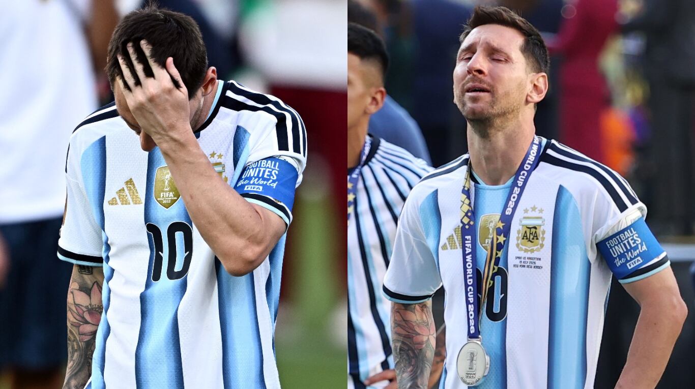 El posteo de la Selección argentina tras el llanto de Messi (Foto: Reuters / AP)