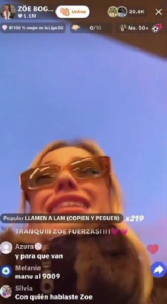 Zoe Bogach rompió en llanto (Foto: Instagram /zoebogach)