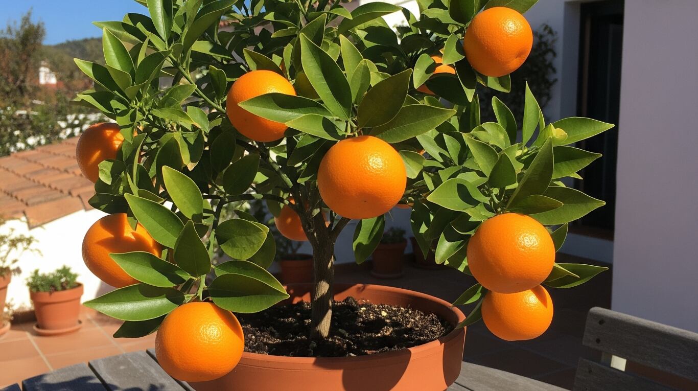 El mandarino dá frutos rápidamente. (Imagen ilustrativa IA Gemini)