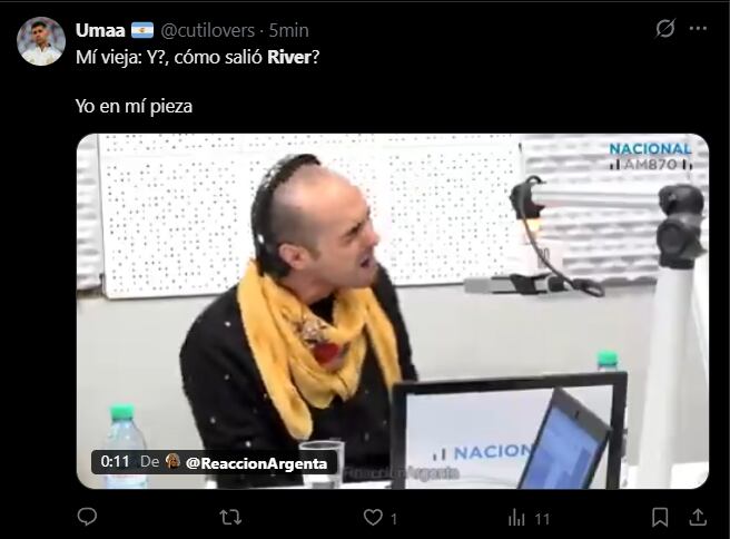 Los mejores memes y reacciones del partido de River y Vélez por el Torneo Clausura (Fuente: X)