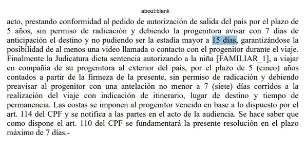 El fallo establece una serie de requisitos. (Foto: Juzgado de Familia de Bariloche N°9)
