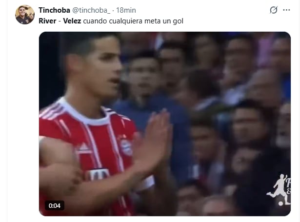 Los mejores memes y reacciones del partido de River y Vélez por el Torneo Clausura (Fuente: X)