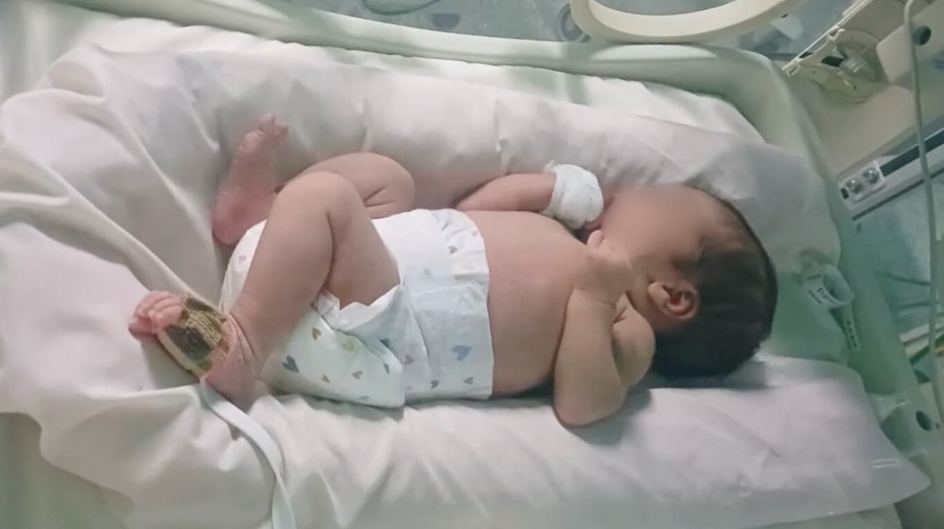 La beba fue estabilizada. (Foto: captura de video)