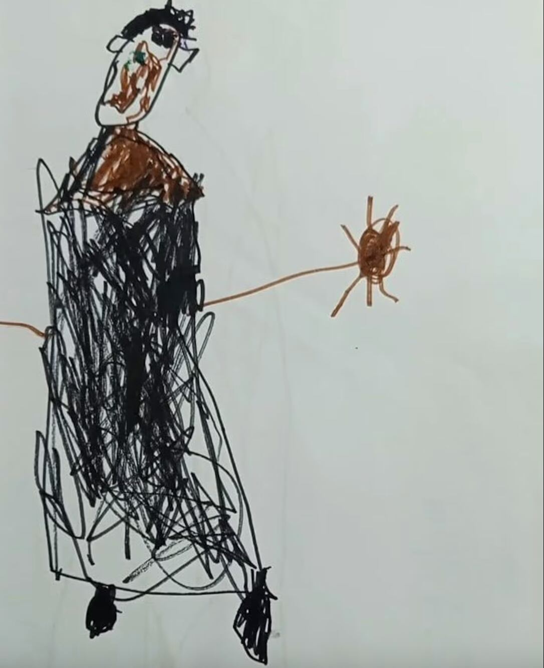 Uno de los dibujos que aportó una de las presuntas víctimas. (Foto: gentileza Perfil Córdoba).