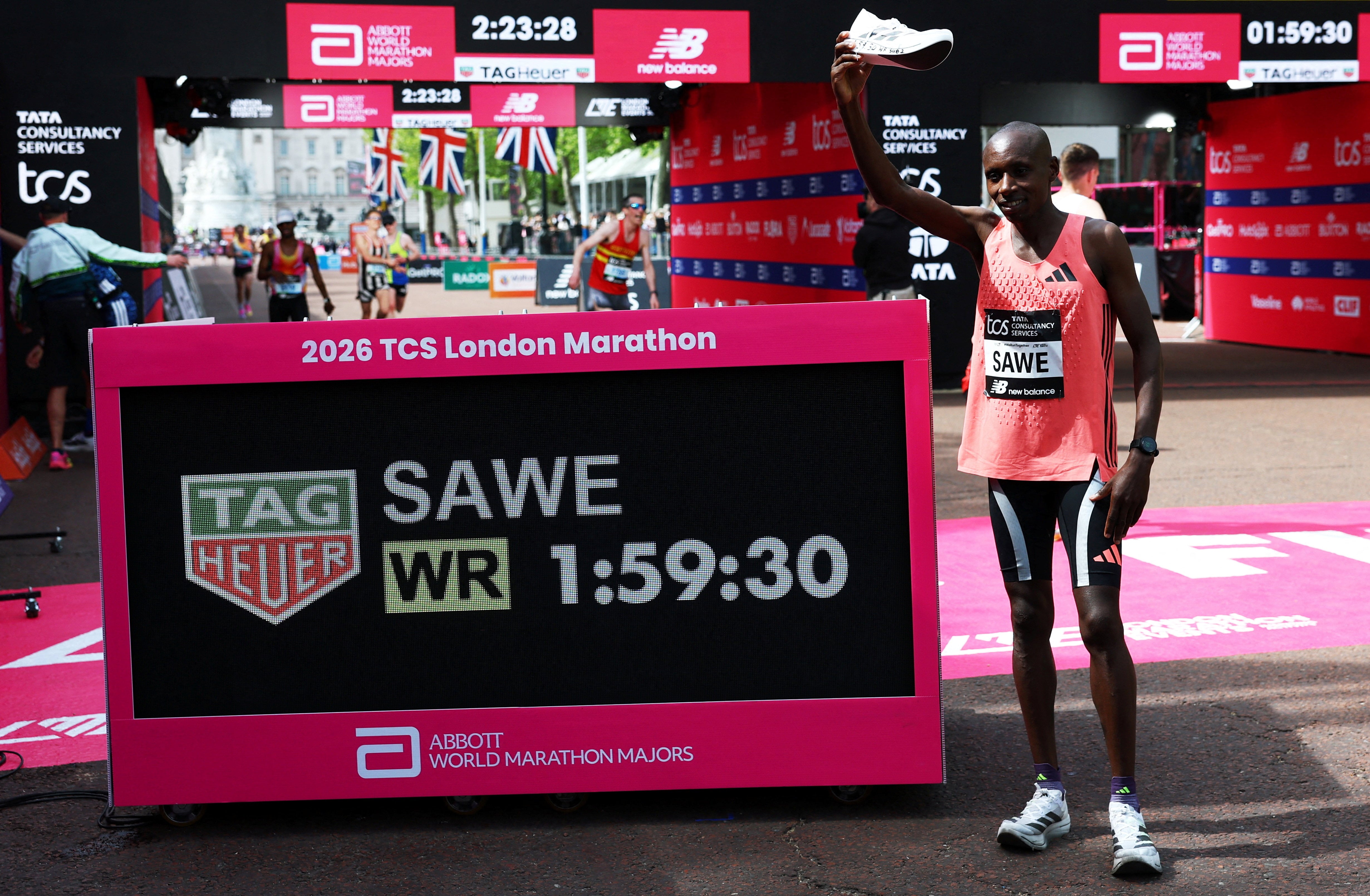 Sabastian Sawe, dueño del récord de maratón. (Foto: REUTERS/Matthew Childs)