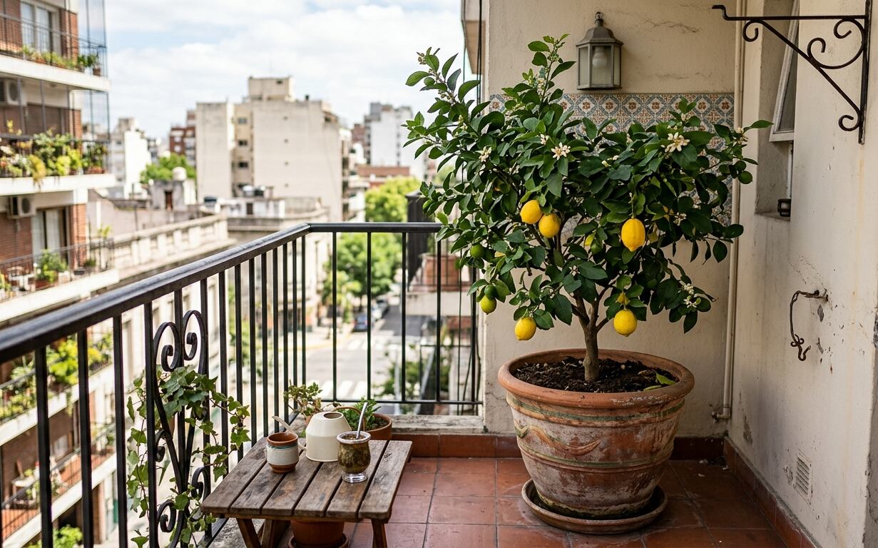 El limonero en maceta perfuma el ambiente. (Imagen ilustrativa IA Gemini)