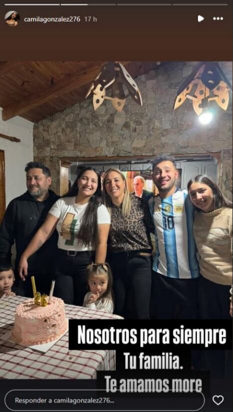 La familia de Morena la despidió en las redes. (Foto: Instagram/camilagonzalez276).