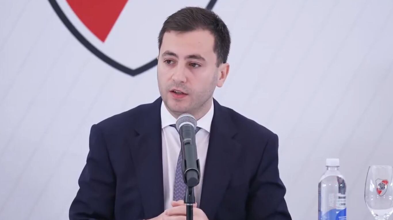 Stefano Di Carlo, presidente de River. (Captura ESPN).