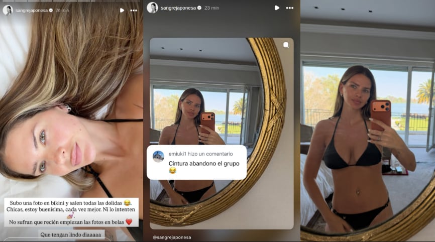 Los posteos de la China Suárez en bikini (Foto: Instagram / sangrejaponesa)