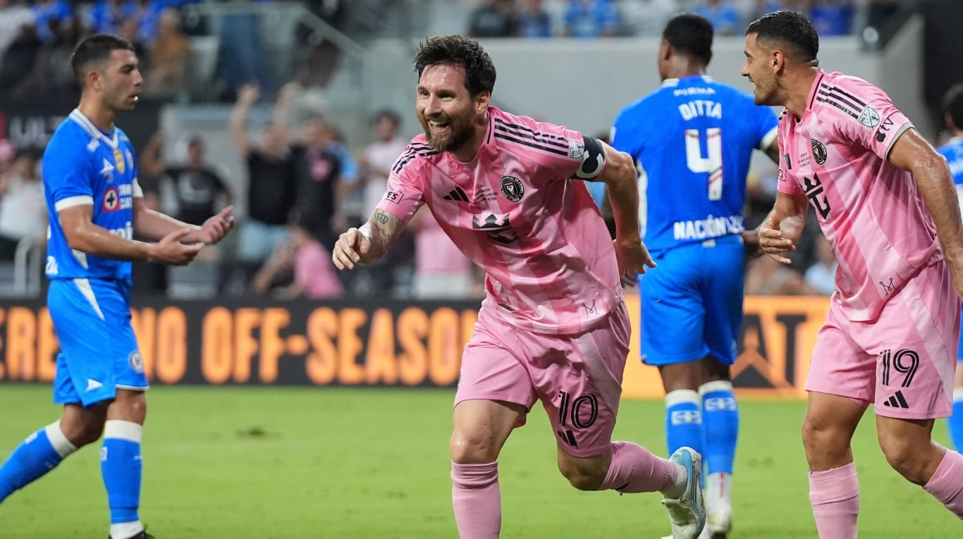 Lionel Messi adelantó a Inter Miami sobre Cruz Azul en la Leagues Cup. (Foto: AP)