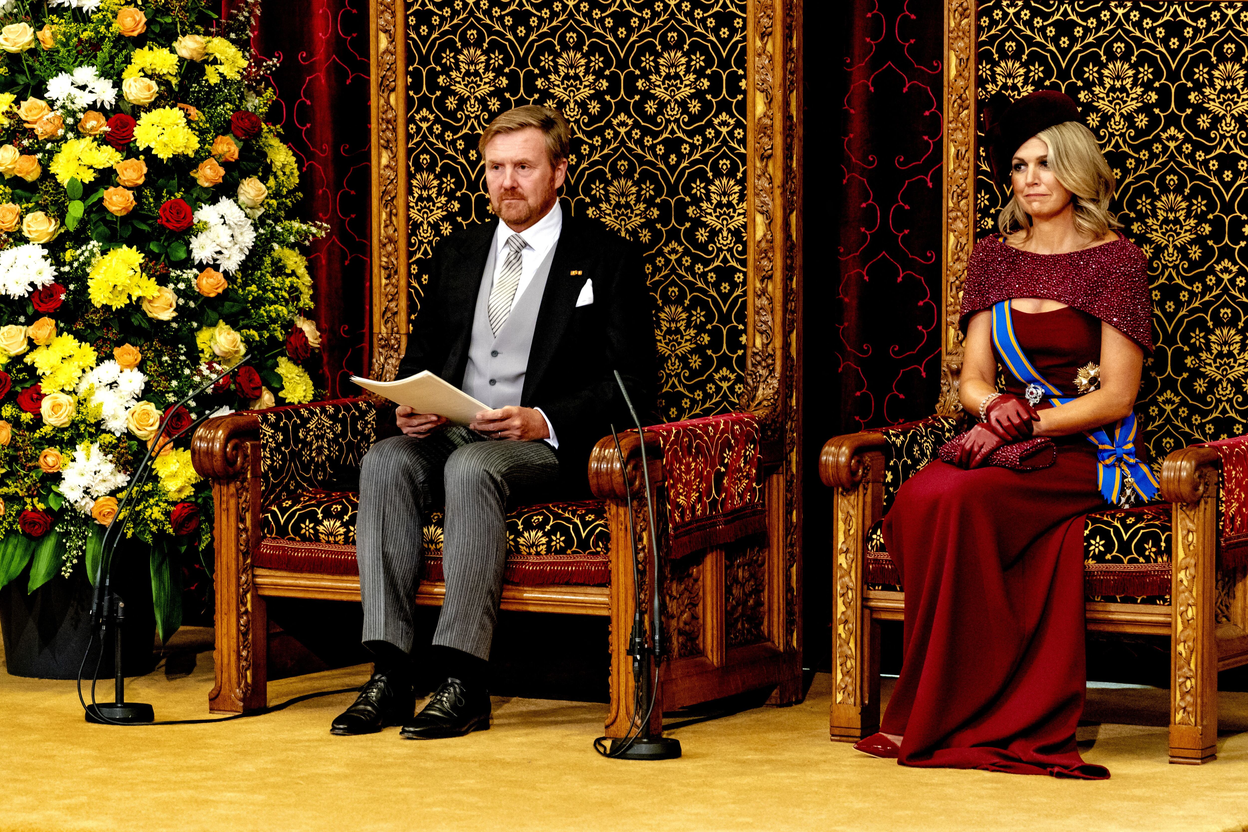 Ariane recuperó el vestido que Máxima habia usado en 2019 para el mismo acto (Foto: Sander Koning / ANP / AFP)