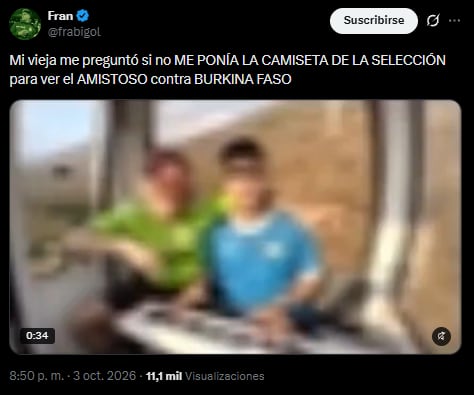 Los mejores memes del primer tiempo de Argentina vs. Burkina Faso. (Foto: X - frabigol)