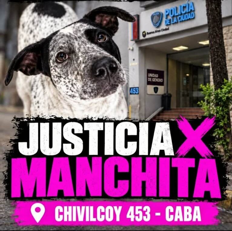 Los vecinos marcharon para pedir justicia por Manchita, la perra. (Foto: Facebook)