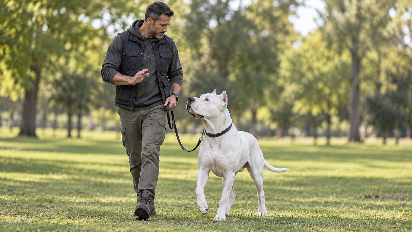 El especialista aconsejó tener experiencia antes de adoptar un dogo. (Imagen ilustrativa generada con IA)