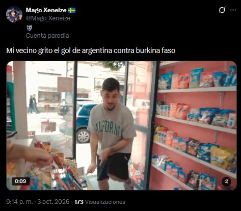 Los mejores memes del primer tiempo de Argentina vs. Burkina Faso. (Foto: X - Mago_Xeneize)